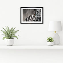 Load image into Gallery viewer, Unexpected Visitor - Zebra - Fine Art Wildlife Photography Print