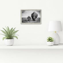 Load image into Gallery viewer, Little and Large - White Rhino - Fine Art Wildlife Photography Print